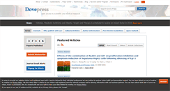 Desktop Screenshot of dovepress.com